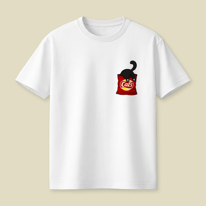 Cat Snack Bag Chaos Playful T-Shirt