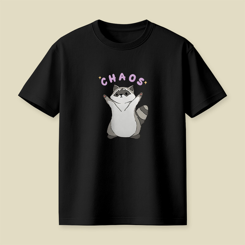 Chaos Raccoon Cute Playful T-Shirt