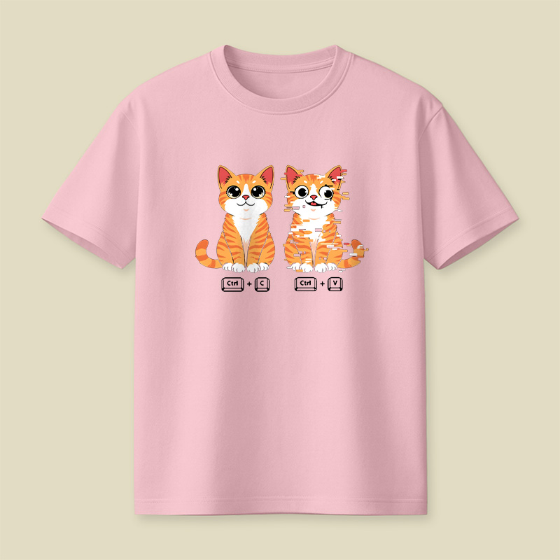 Ctrl C Ctrl V Cat Playful T-Shirt