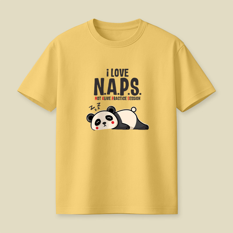 I Love Naps Panda Playful T-Shirt