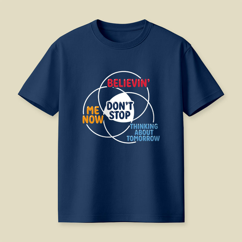 Don't Stop Venn Diagram Playful T-Shirt