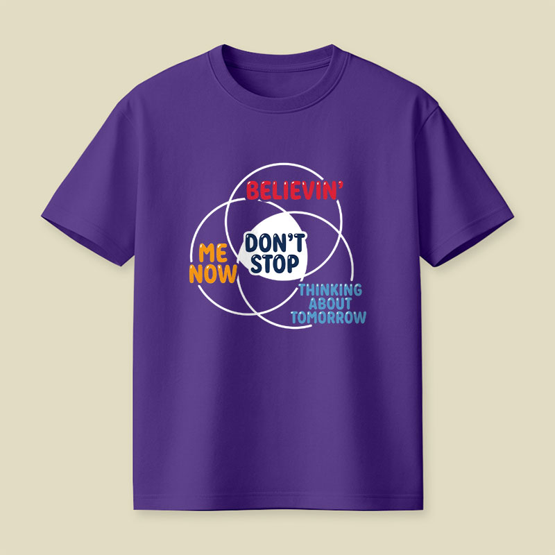 Don't Stop Venn Diagram Playful T-Shirt