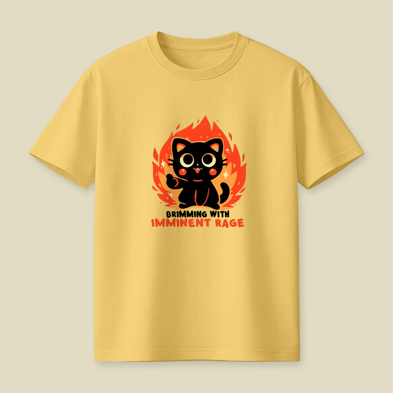 Brimming With Imminent Rage Cat Playful T-Shirt