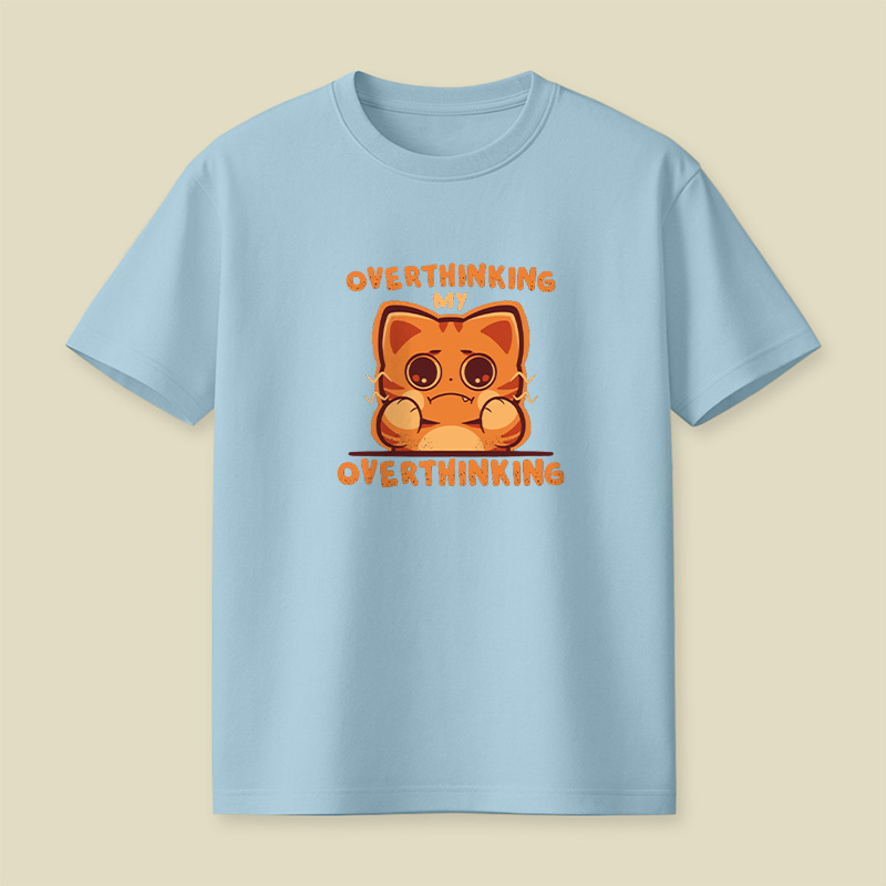 Overthinking Cat Playful T-Shirt