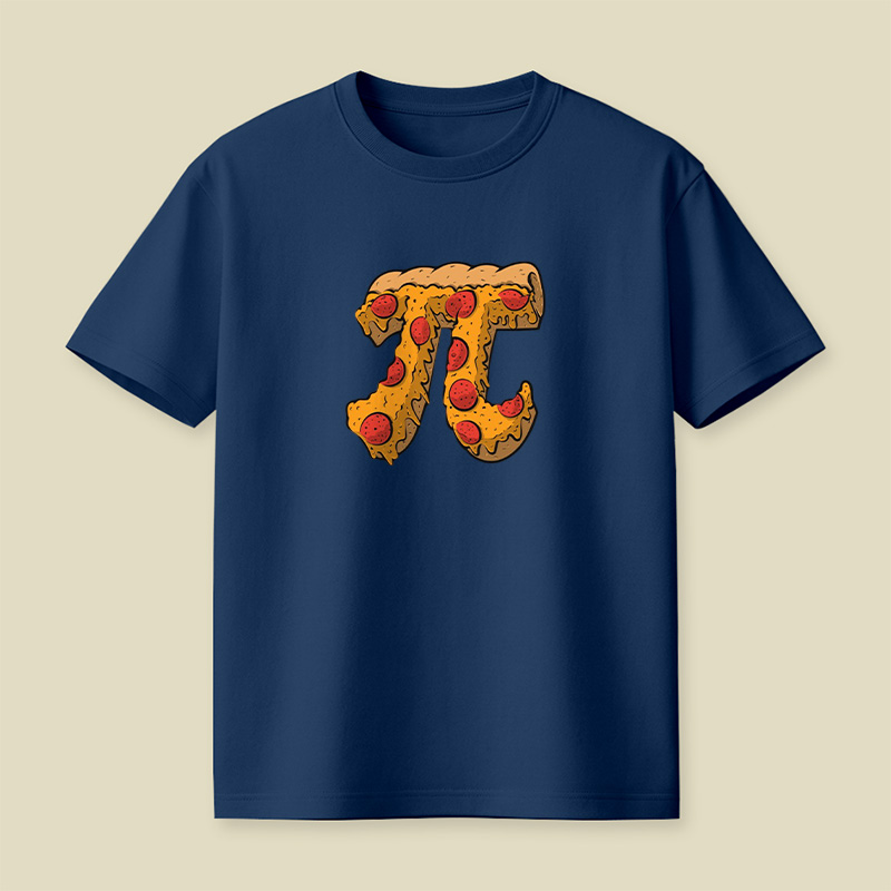 Pizza Pi Math Pun Playful T-Shirt