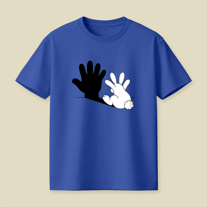 Rabbit Hand Shadow Playful T-Shirt
