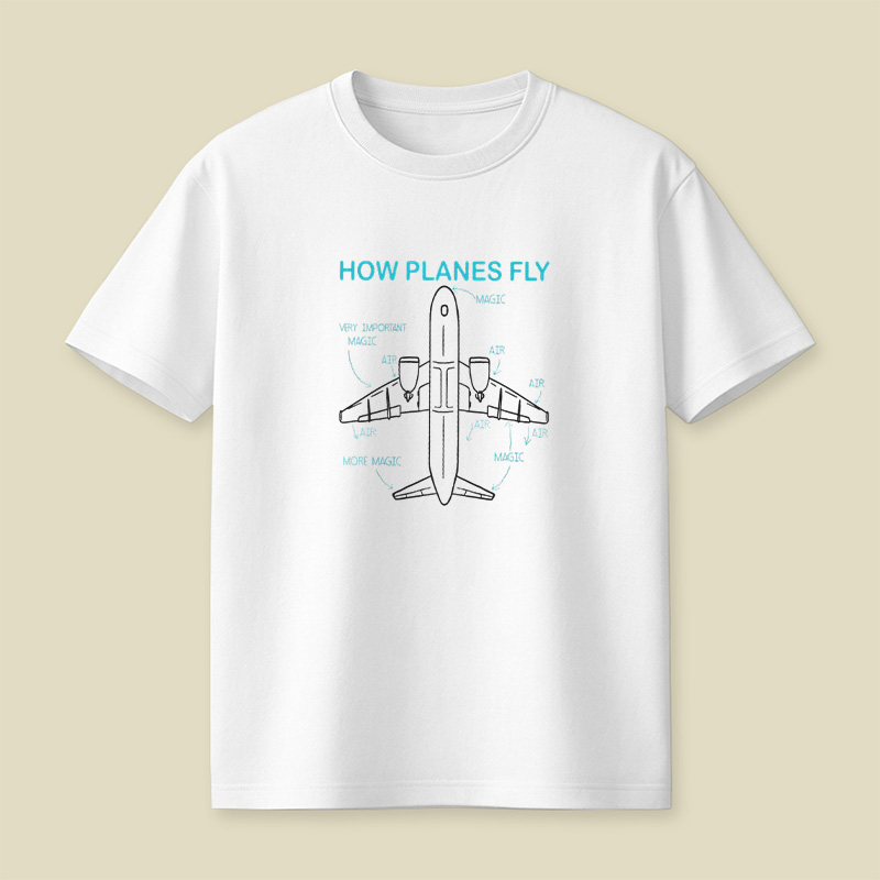 How Planes Fly Playful T-Shirt