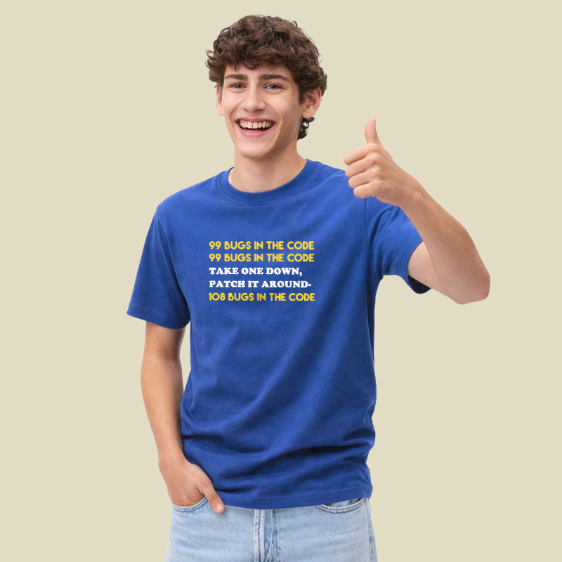99 Bugs In The Code Playful T-Shirt