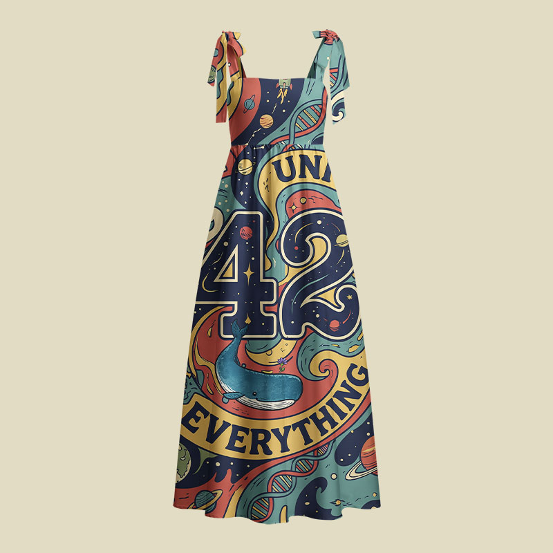 Life Universe Everything Playful Maxi Dress