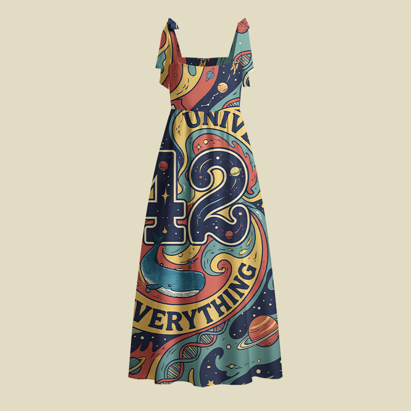 Life Universe Everything Playful Maxi Dress