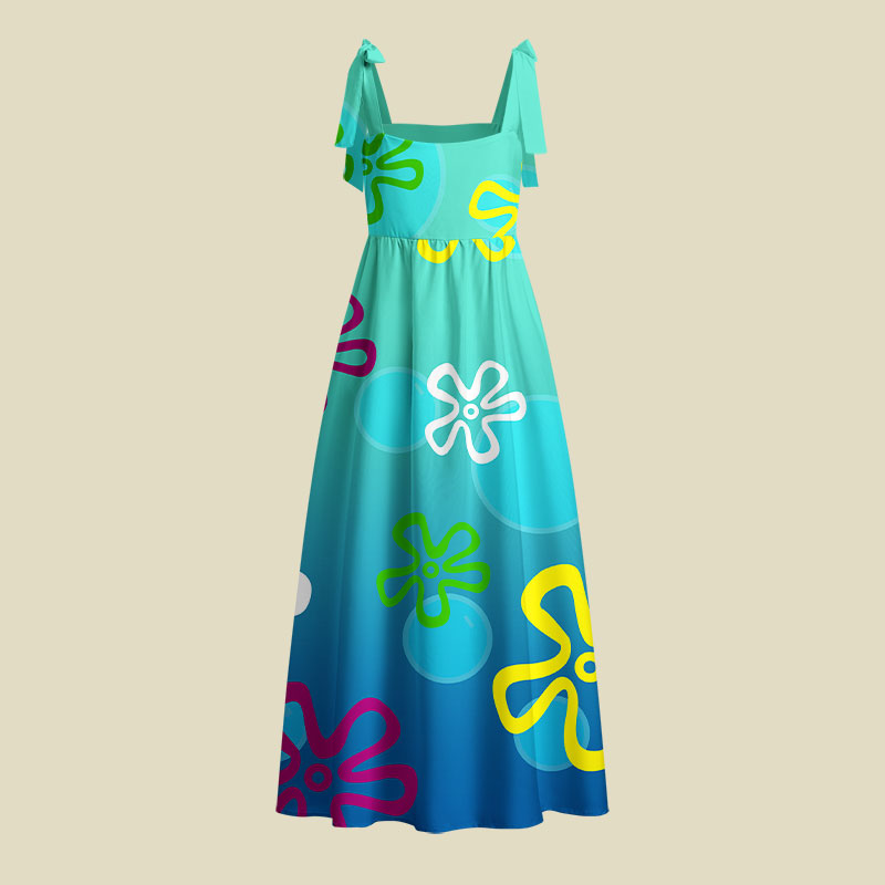 Underwater Beach Playful Maxi Dress