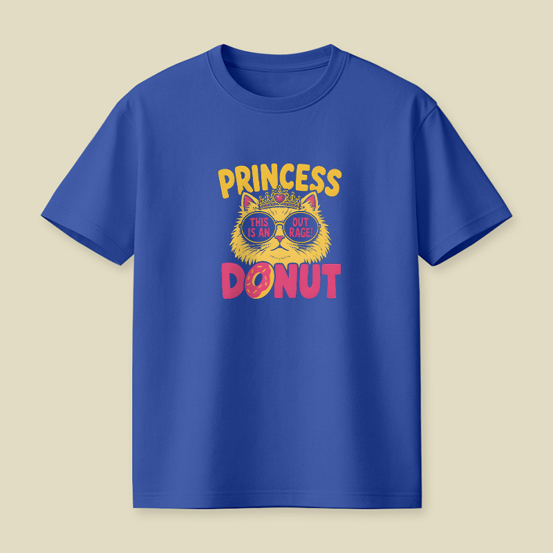 Princess Donut Cat Outrage Playful T-Shirt