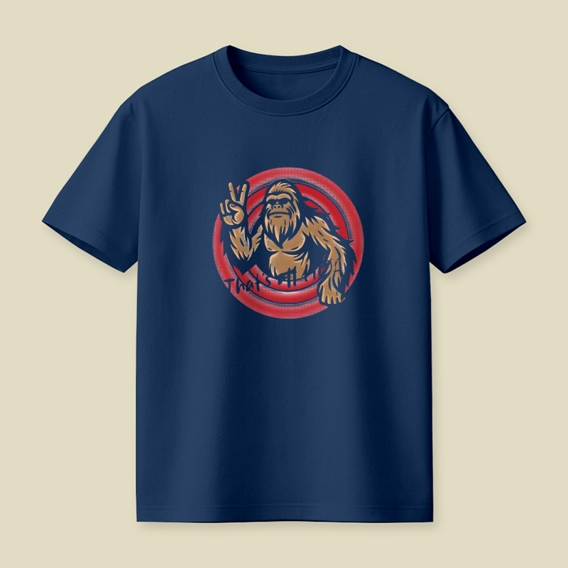 Peaceful Bigfoot Playful T-Shirt