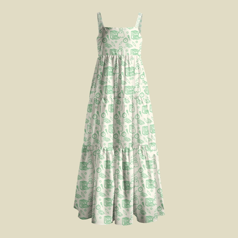 Baking So I Don't Commit Crimes Playful Maxi Dress
