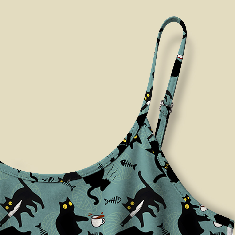 Naughty Kitten Camisole Midi Dress