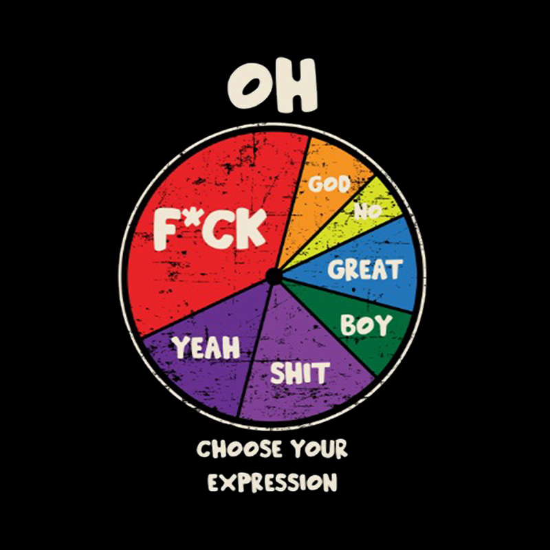 Oh God No Choose Your Expression Wheel Playful T-Shirt