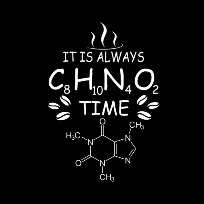 Caffeine Molecule Time Playful T-Shirt