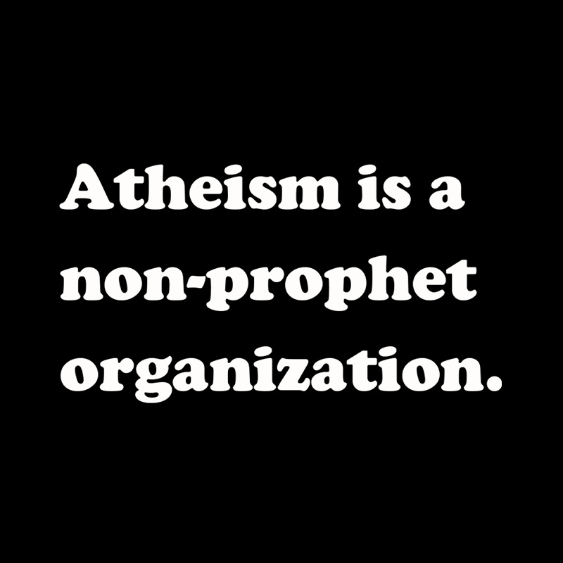 Atheism Is A Non-prophet Organization Playful T-Shirt