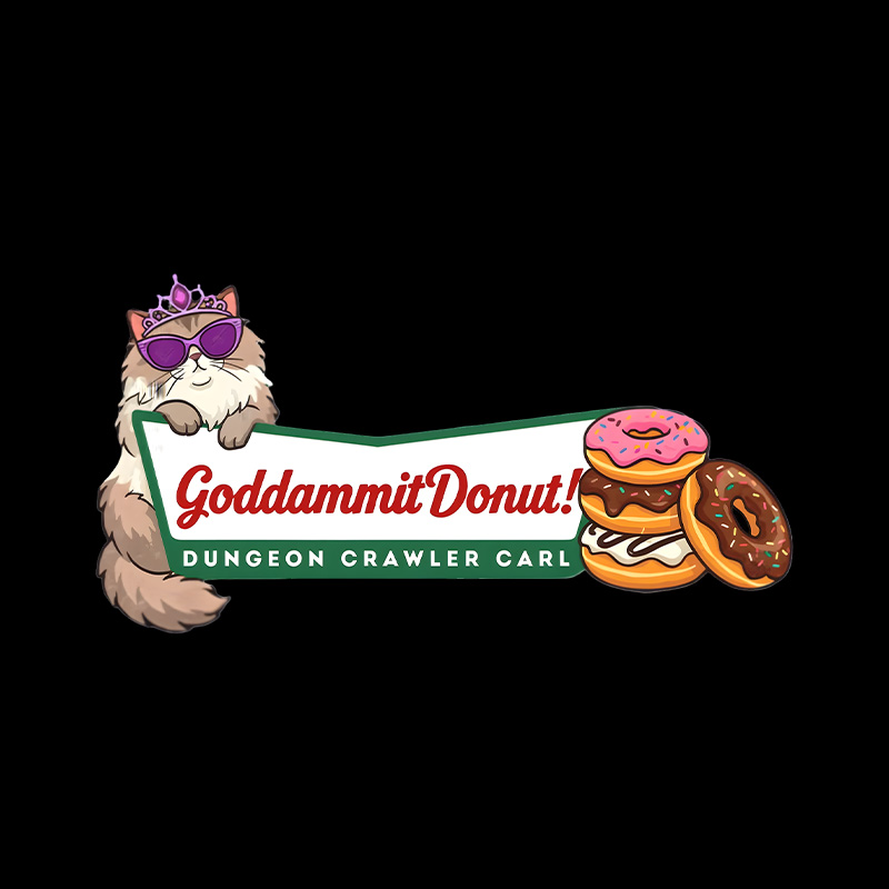 Cat Donut Chaos Playful T-Shirt