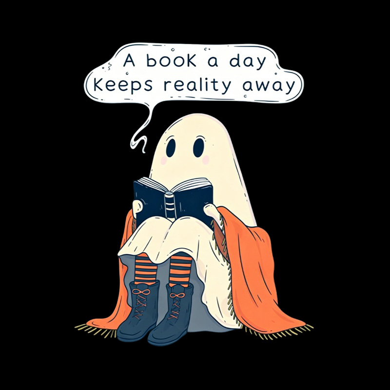 A Book a Day Keeps Reality Away Playful T-Shirt