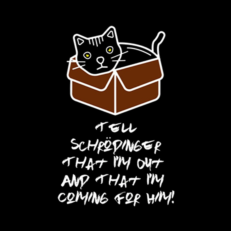 Tell Schrodinger That I Am Out And That I Am Coming For Him Playful T-Shirt