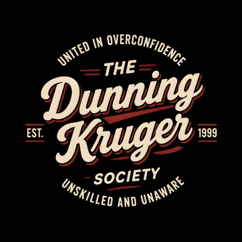 The Dunning-Kruger Society Retro Playful T-Shirt