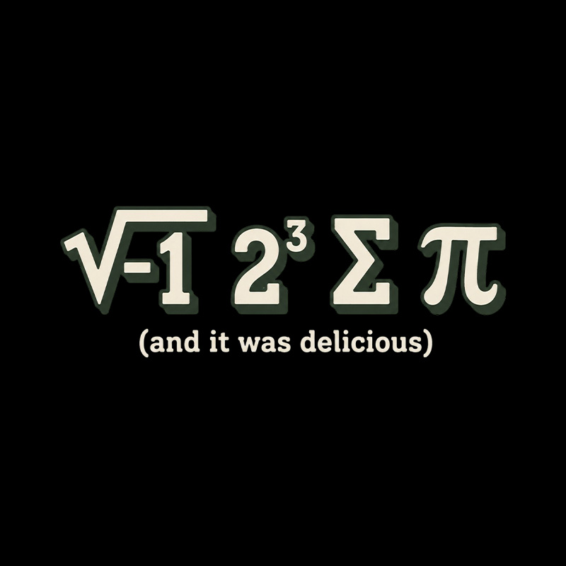 I Ate Some Pie Math Joke Playful T-Shirt