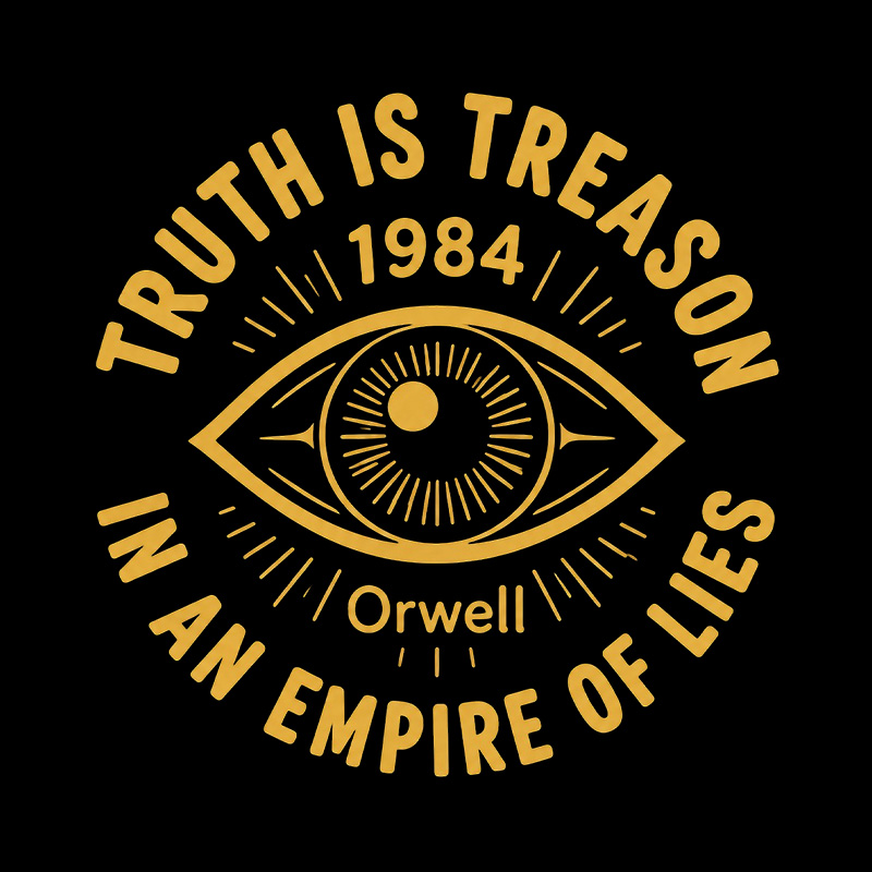 Truth Is Treason 1984 Orwell Playful T-Shirt