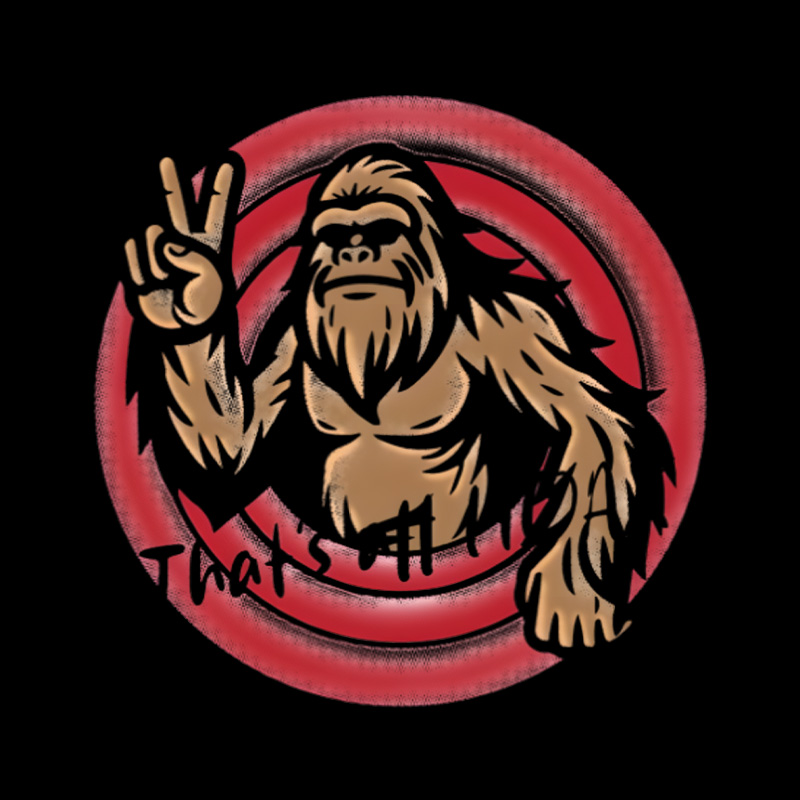 Peaceful Bigfoot Playful T-Shirt