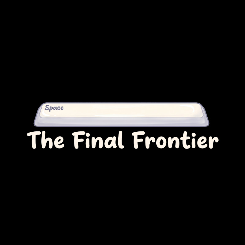 Spacebar The Final Frontier Playful T-Shirt