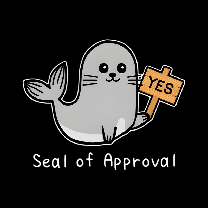 Seal Of Approval Playful T-Shirt