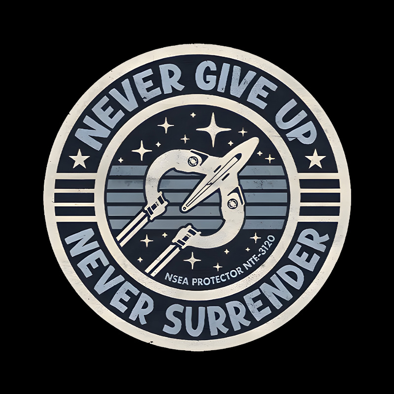 Never Give Up Never Surrender Playful T-Shirt