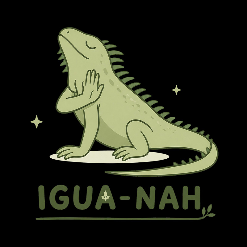 Igua-Nah Iguana Playful T-Shirt