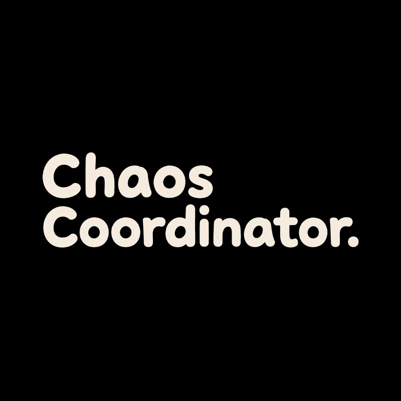 Chaos Coordinator Playful T-Shirt