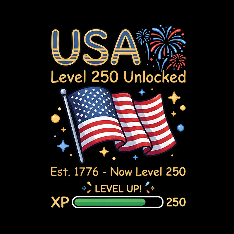 USA Level 250 Unlocked Playful T-Shirt