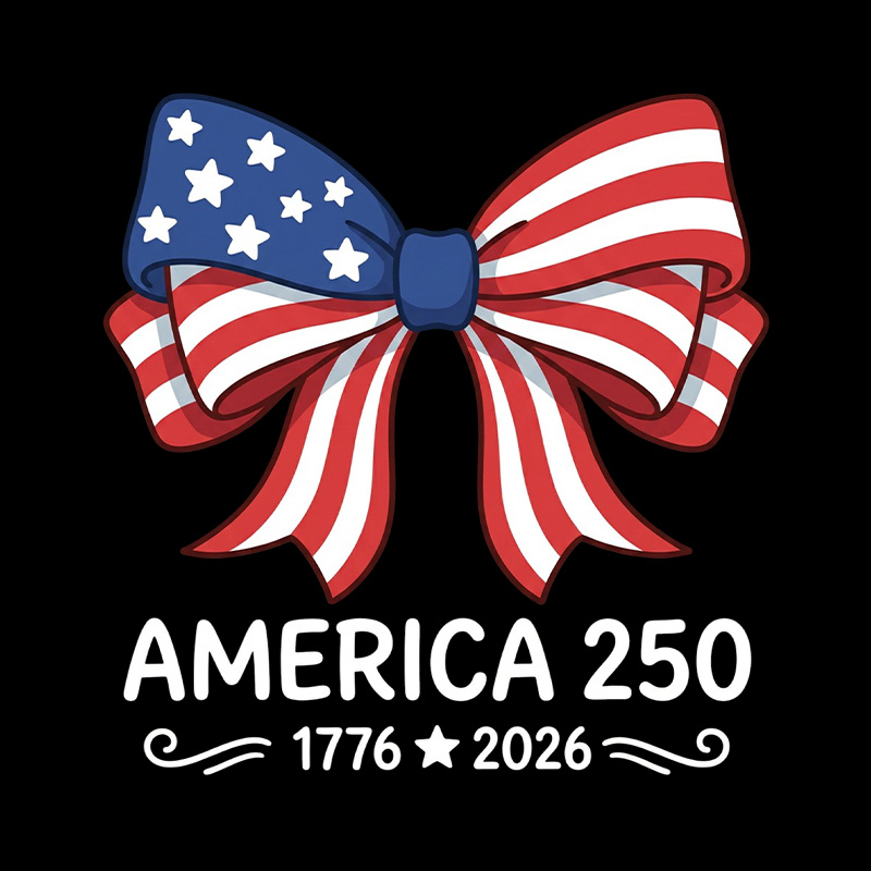 America 250 Patriotic Bow Playful T-Shirt
