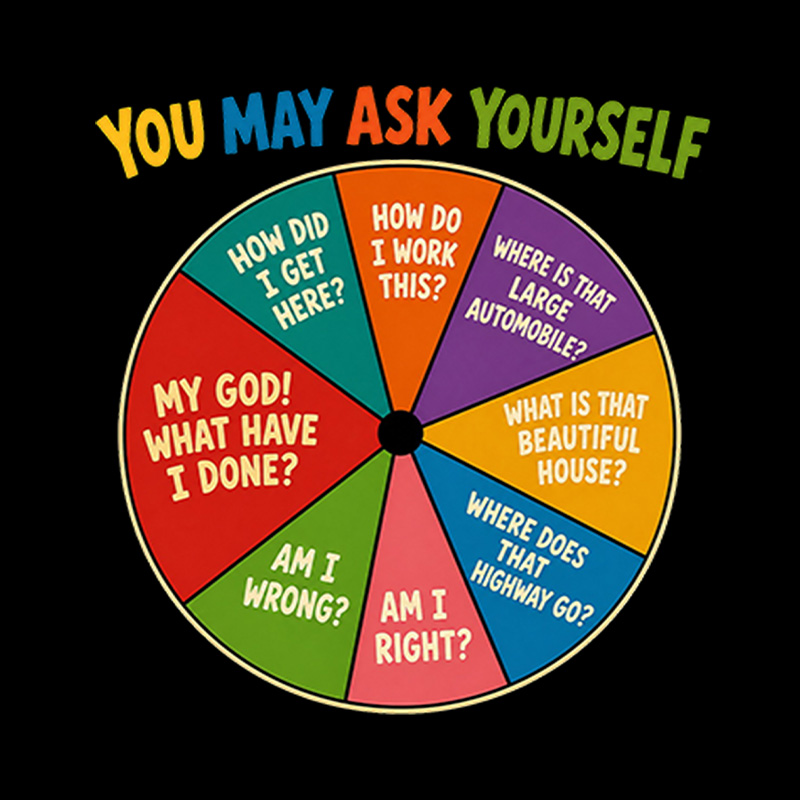 You May Ask Yourself Playful T-Shirt