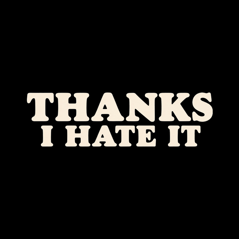 Thanks I Hate It Playful T-Shirt