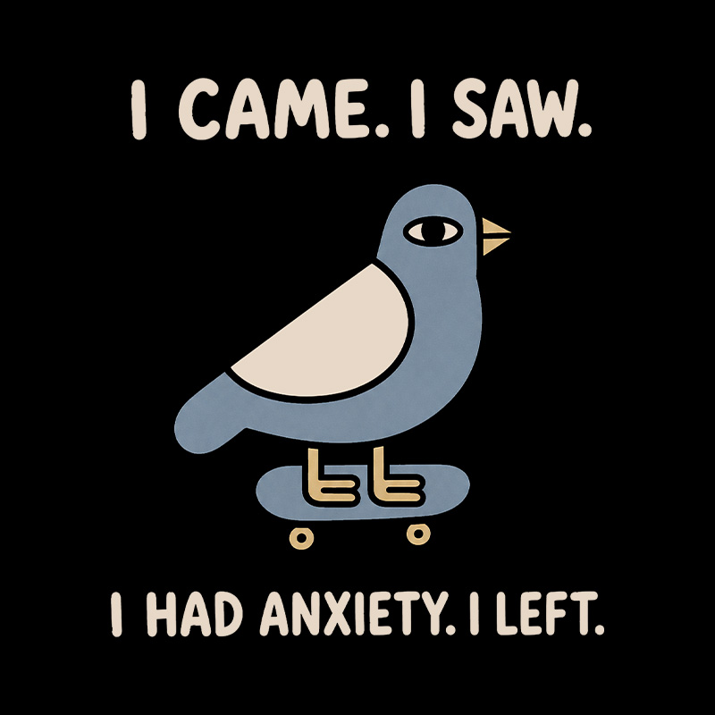 Funny Meme Bird Just Needs A Break Playful T-Shirt