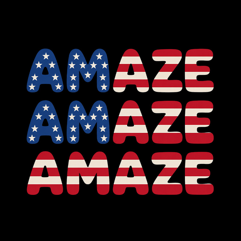 American Flag Space Rescue Playful T-Shirt