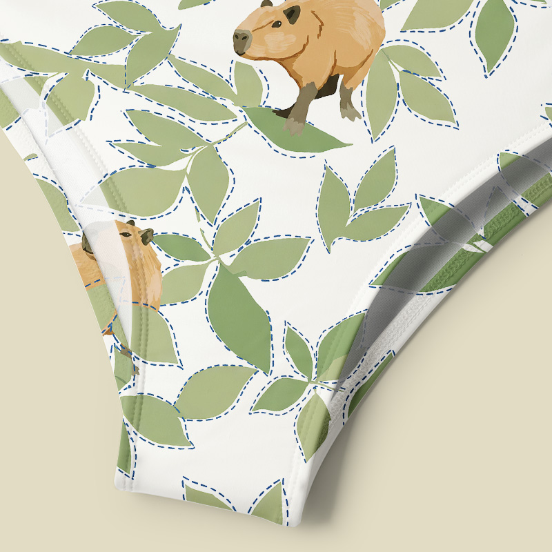Capybara Lazy Oasis Tummy Control One Piece Swimsuit