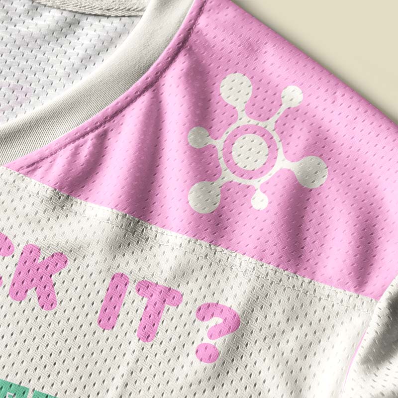 Can I Lick It Periodic Table Pink Playful Mesh Jersey