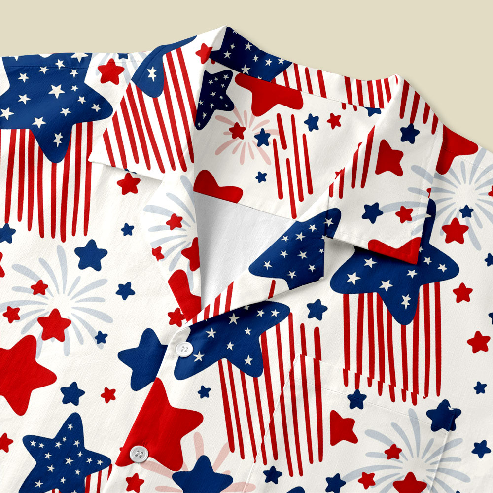 Star-Spangled Sparkler Button Up Pocket Shirt