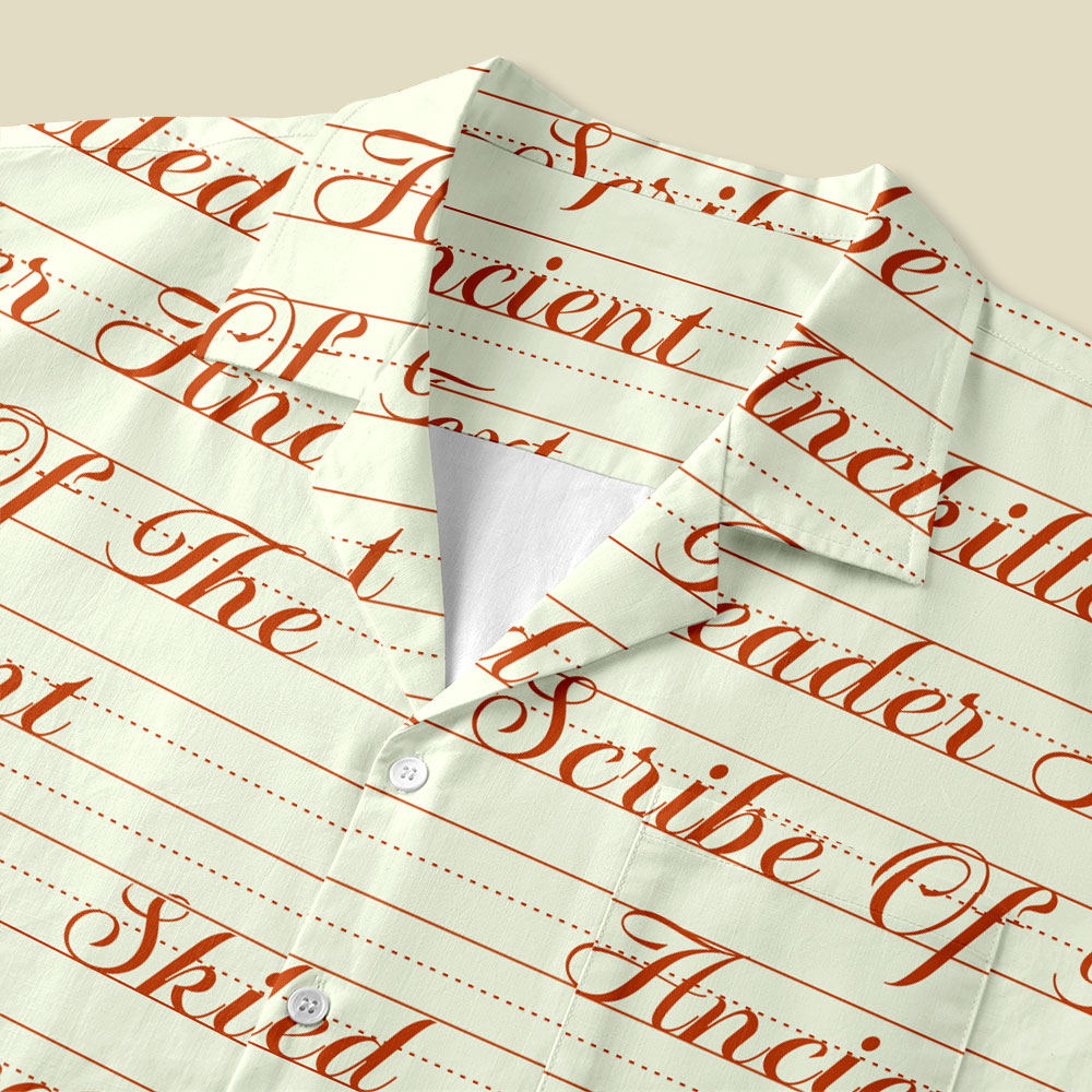 Skilled Reader And Scribe Of The Ancient Text Button Up Pocket Shirt