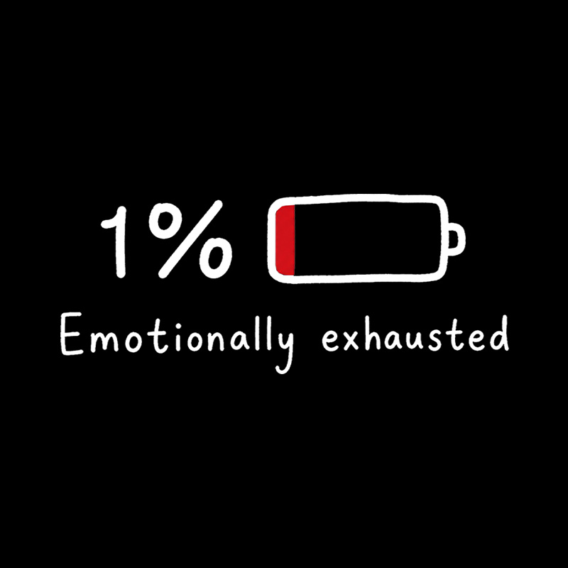 Emotionally Exhausted Low Battery Playful T-Shirt