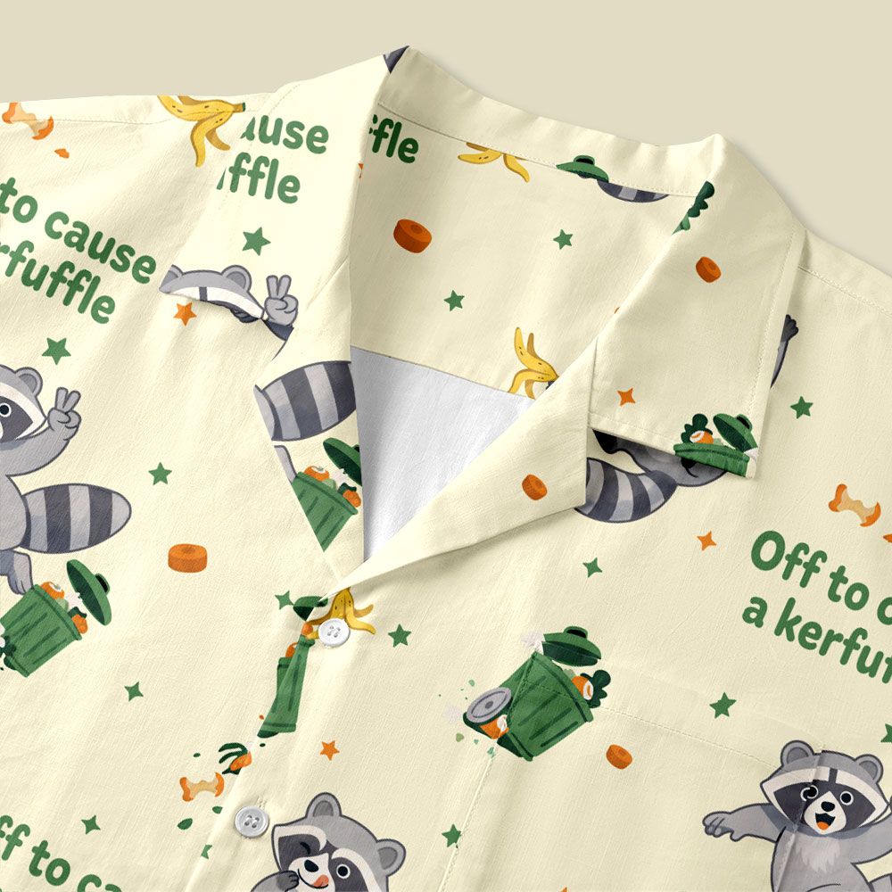 Off To Cause A Kerfuffle Button Up Pocket Shirt