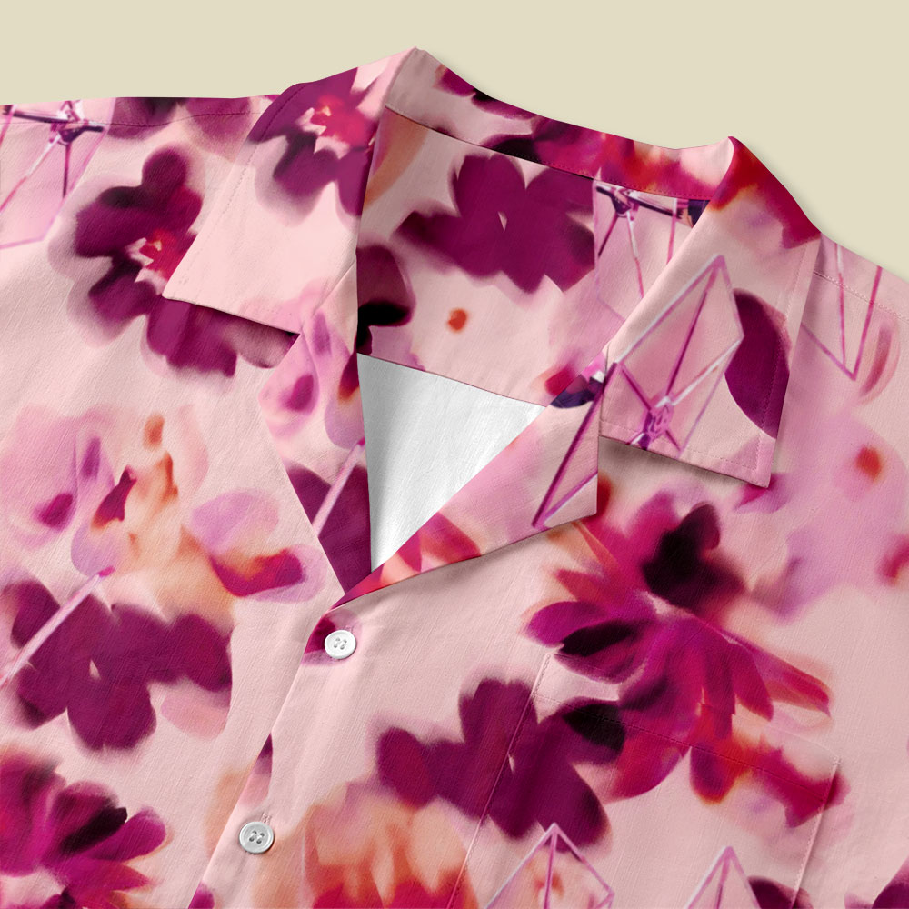 Blossoms Tie-Fighter Button Up Pocket Shirt