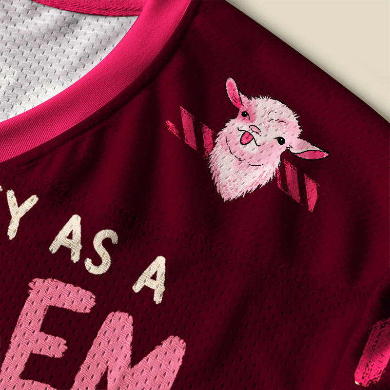 I Identify As A Problem Goat Playful Mesh Jersey
