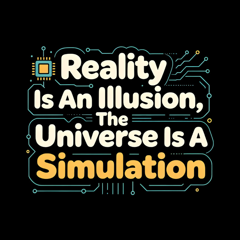 Reality Is An Illusion The Universe Is A Simulation Playful T-Shirt