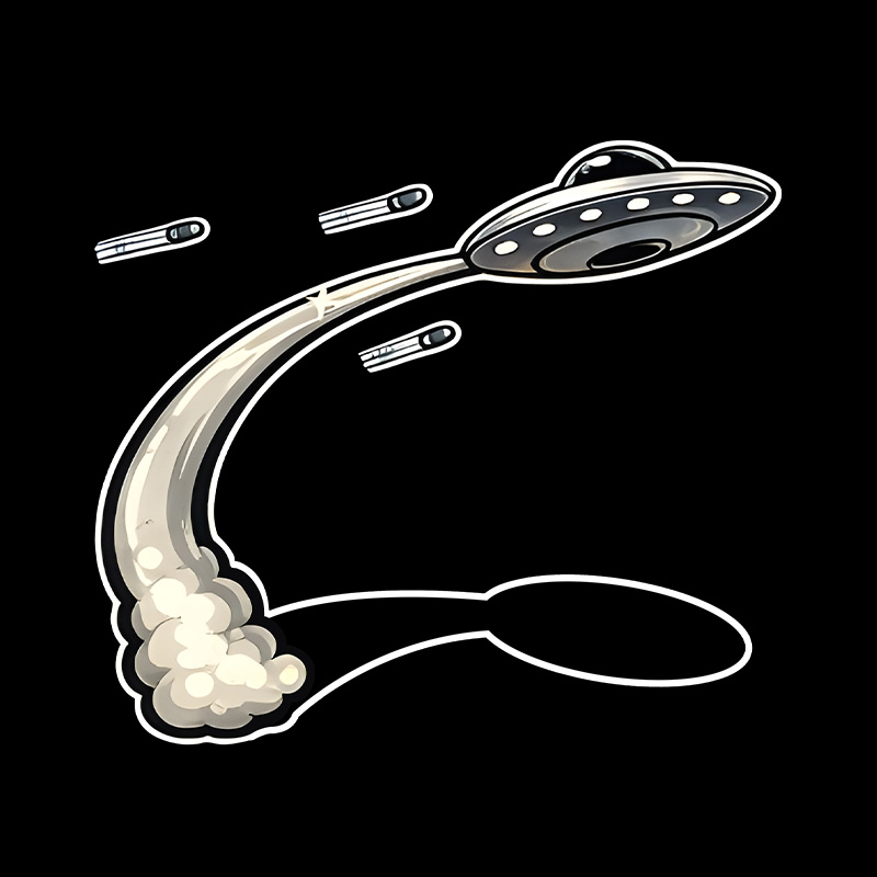 Ufo Space Adventure Playful T-Shirt